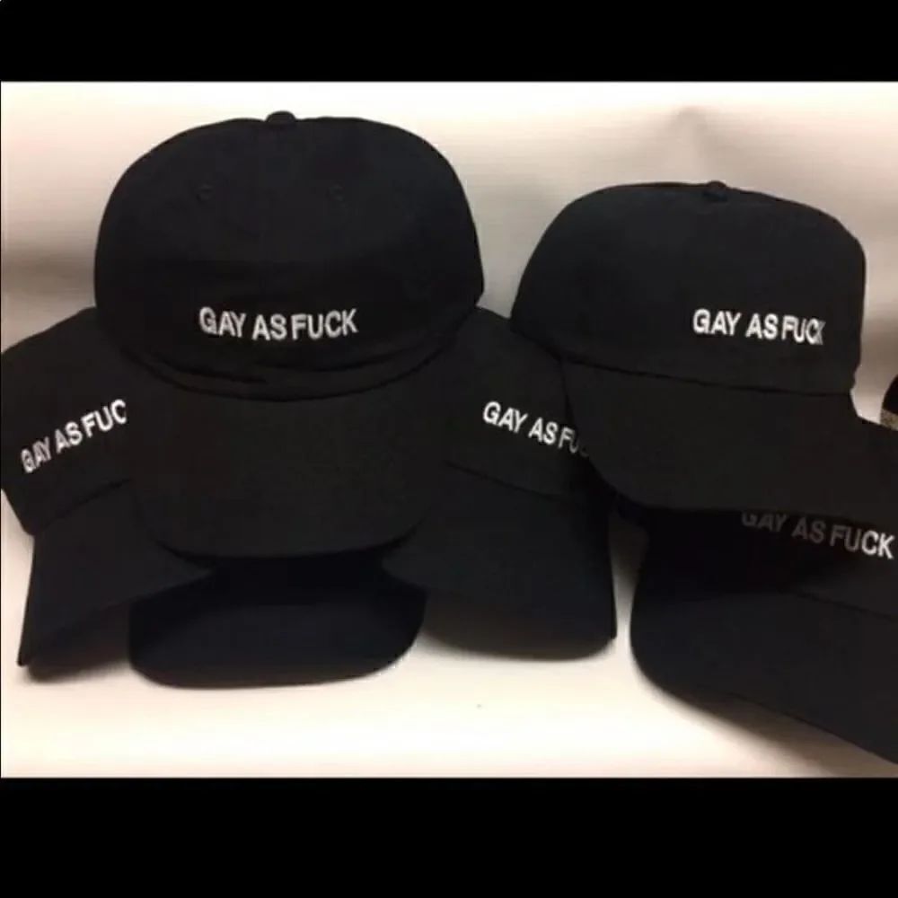 2/$30 PRIDE 🌈 Gay AF black baseball dad hat 🌈🧢